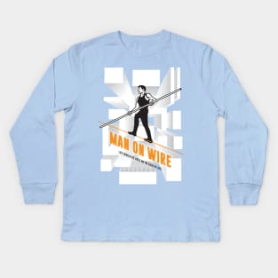 Man on Wire - Alternative Movie Poster Kids Long Sleeve T-Shirt